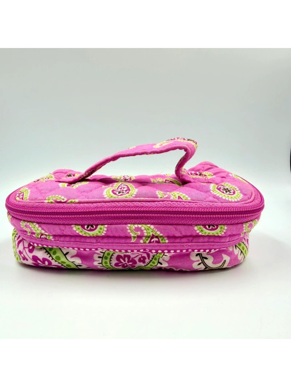 Vera Bradley Travel Jewelry Organizer Case Pink Paisley
